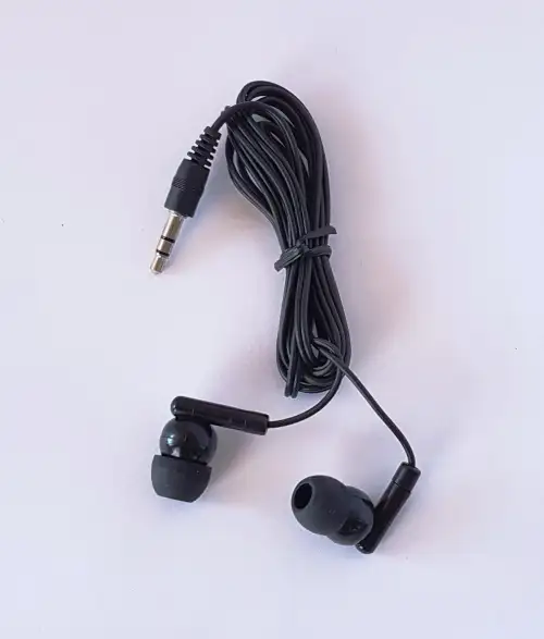Ear buds (earphones) for the MegaVoice audio players.